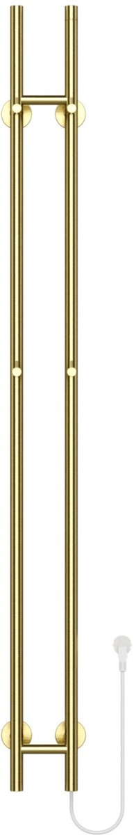 BELRAD Badkamer radiator staafmodel elektrisch 1500x168x127 mm - Geborsteld goud - Dubbel - 120W