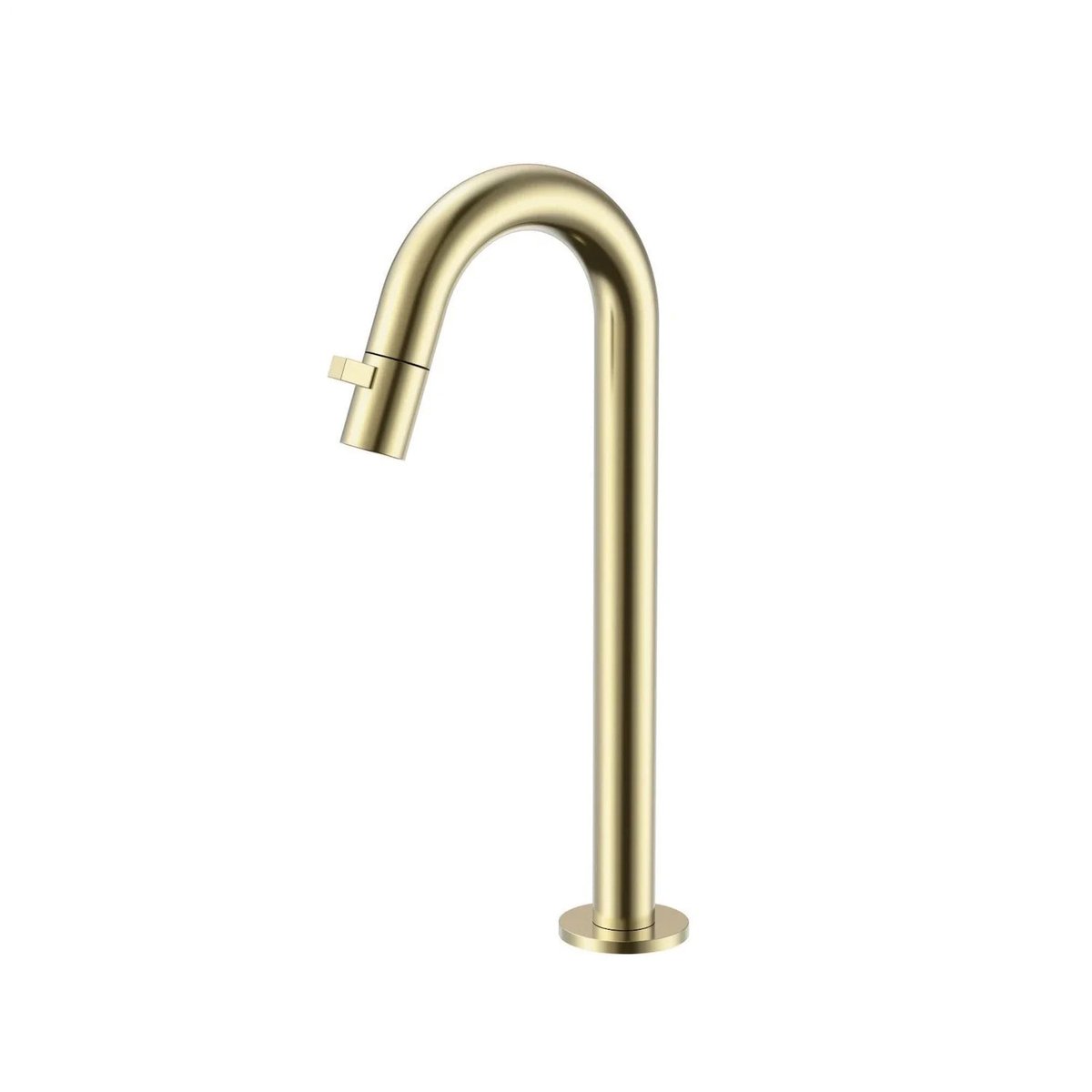 DutchLine - Round XL Fonteinkraan 300mm – Geborsteld messing Goud