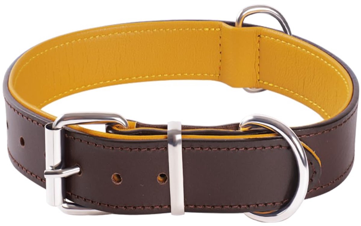 Hondenhalsband - Heavy Duty voor Sterke Rassen, Medium/Large/XL Maten met Versterkte Hardware