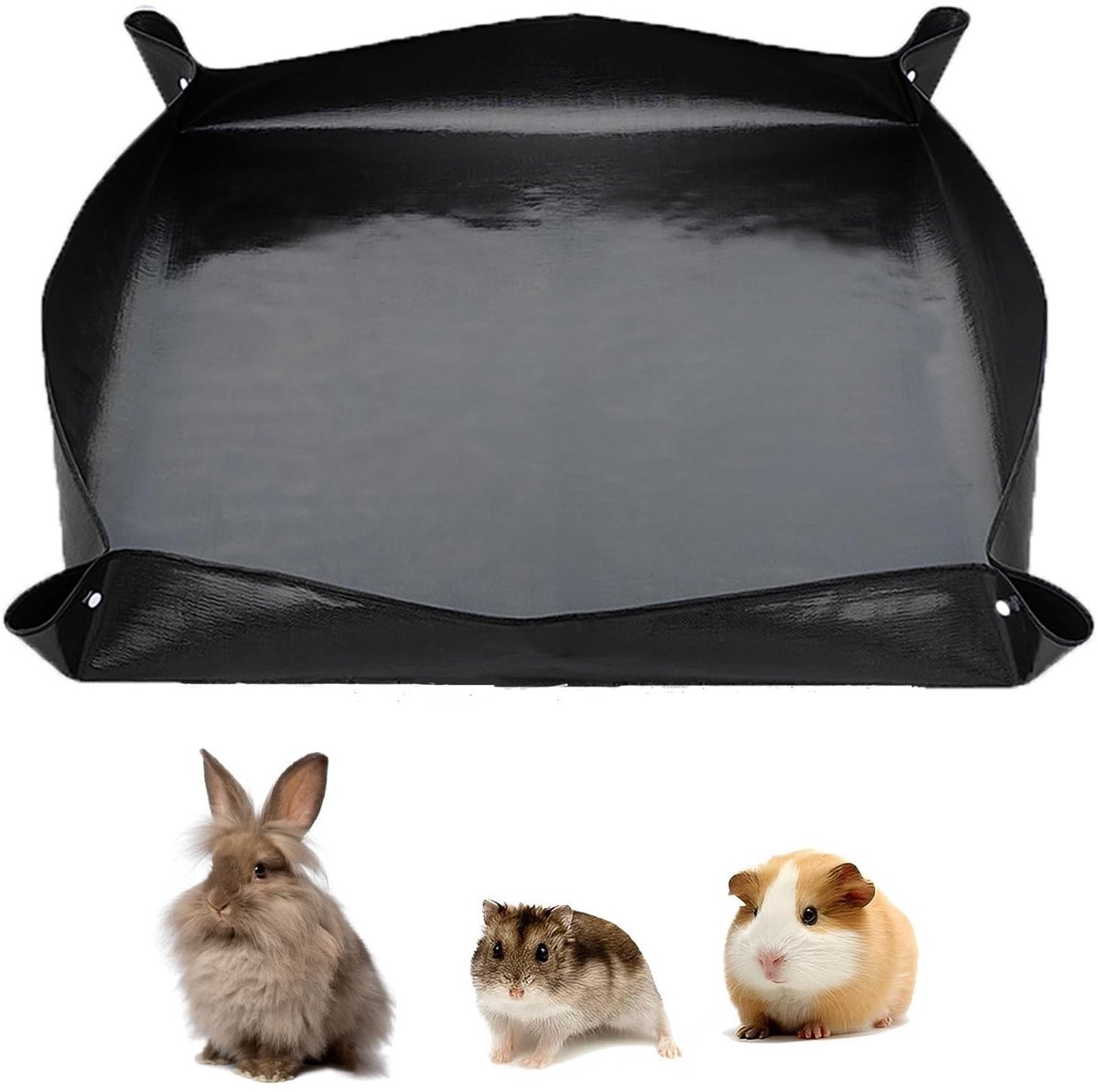 100 x 150 cm waterdichte onderlegger, wasbare onderlegger voor huisdieren, cavia's, kooi-inlegzolen, liner, voor konijnen, fretten en andere kleine dieren