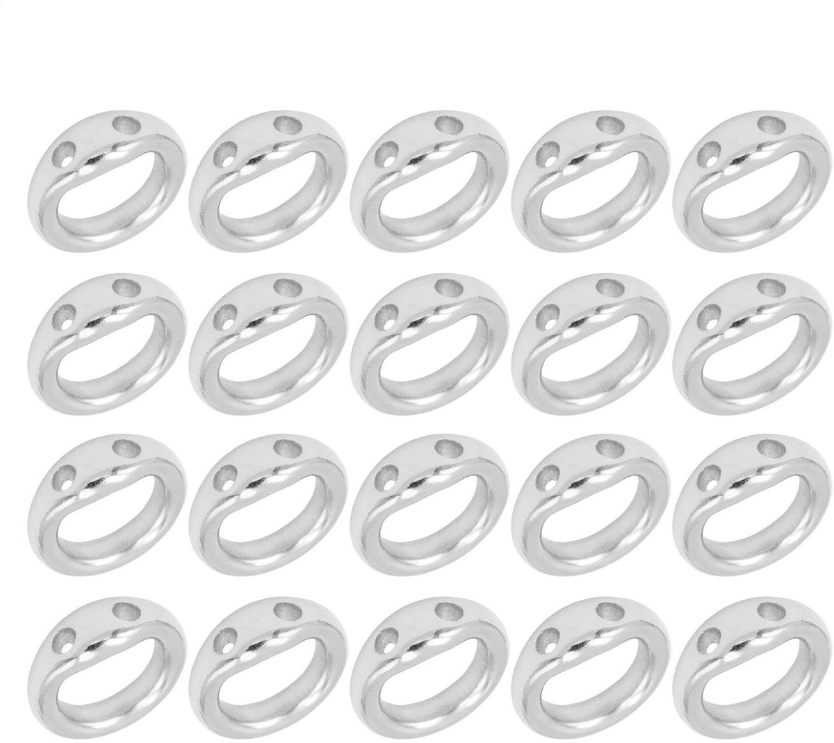 - Koperen Kralen Link Cirkels, Dubbel Gat Craft Joining Loops, Elegante Oorbel Armband Sleutelhanger Accessoires voor Reparatie Ontwerpen Decoreren Naaiprojecten