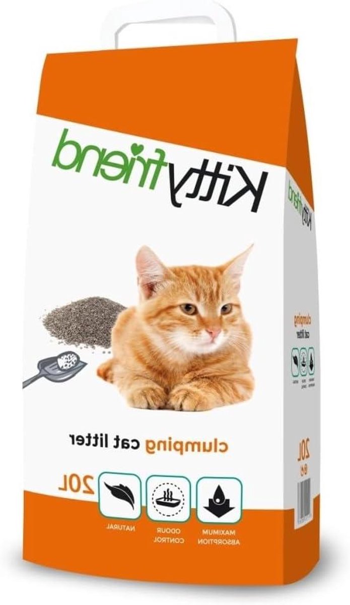 Kattenbakvulling Klontvormend - Kattenzand Bentoniet - Hygiënisch Huisdier - Natuurlijke Bentoniet Bodem - 20 Liter - Niet gespecificeerd