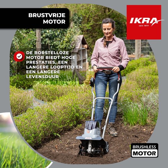 IKRA Bosch 36 V accu-tuinfrees IB-TC 36, verstelbare werkbreedte van 19 tot 30 cm, incl. 36V accu (4,0 Ah) en oplader — afbeelding 2