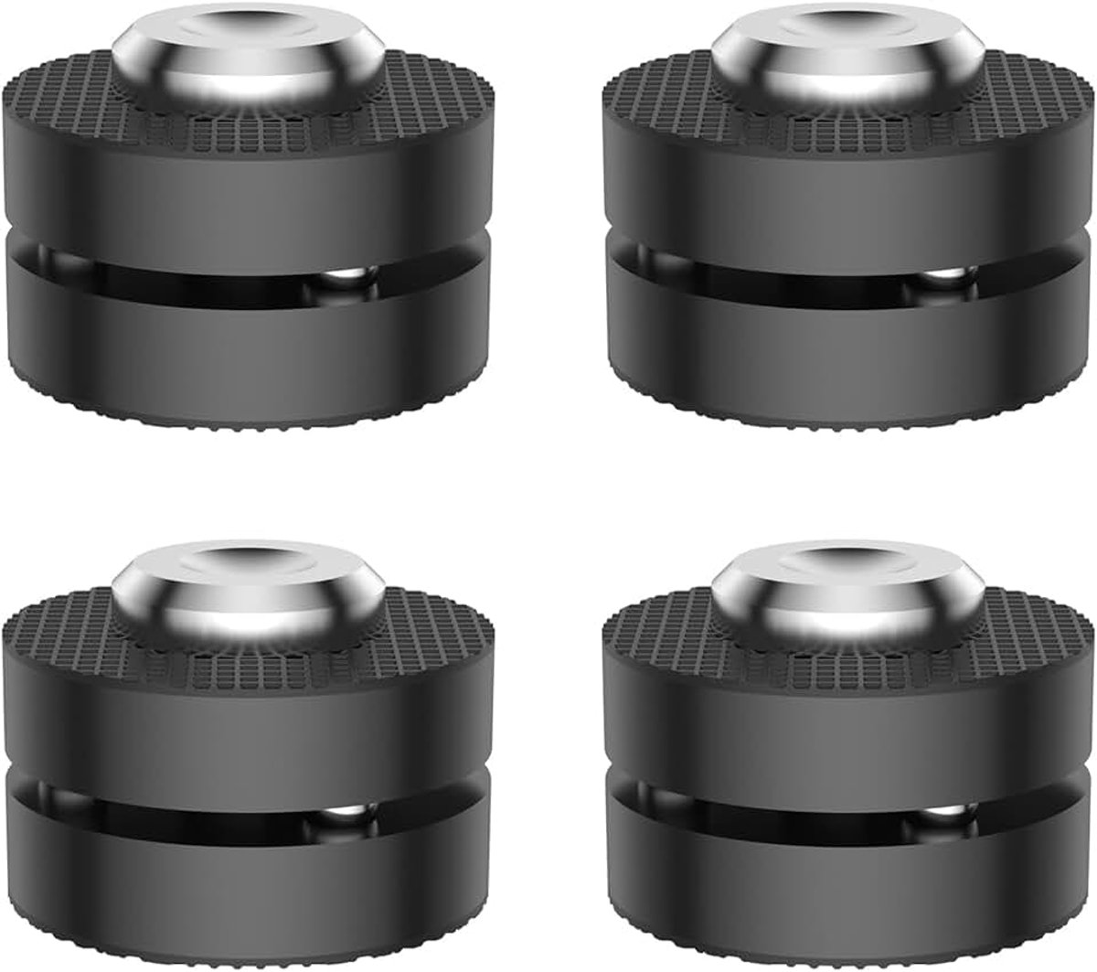 4 stuks luidsprekervoetjes van aluminium HiFi schokabsorberende voetjes voor HiFi-apparaten