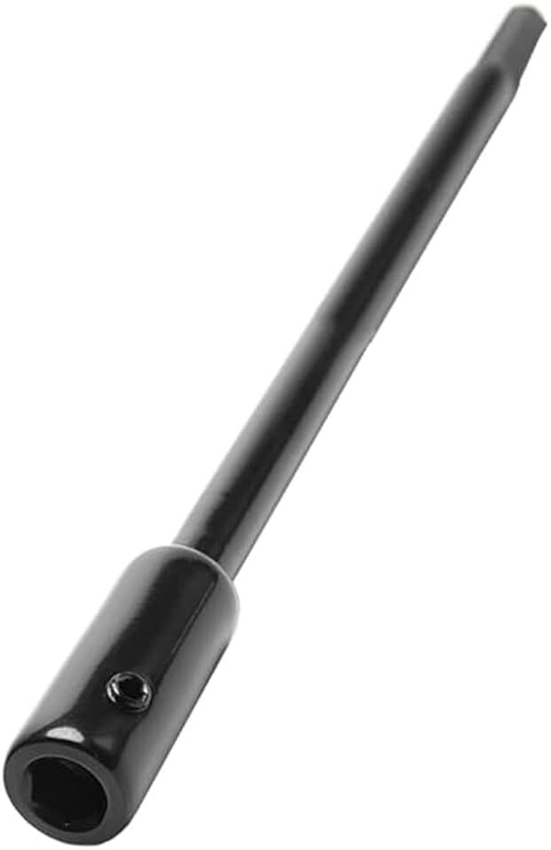 178 mm extra lange boorverlenging voor zeskantassen, forstnerboor met 3/8 inch-schacht, verlengschacht voor bijzonder diepe frezen en doorbraken, zwart