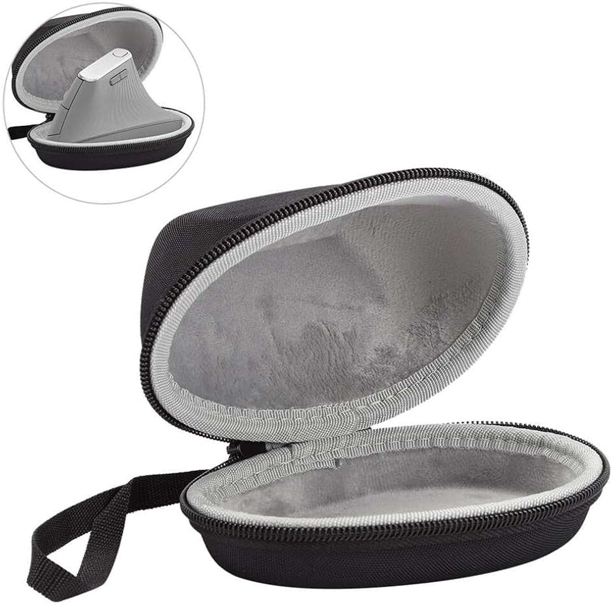 Tas beschermhoes voor MX Vertical Mouse, draagbare opbergtas reisbeschermhoes, zwart
