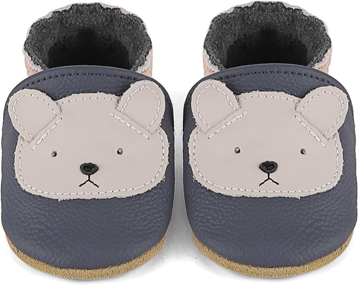 Babyslofjes Jongens Meisjes Leren Kruipschoenen Antislip Zachte Zool Baby Eerste Schoentjes 0-24 Maanden