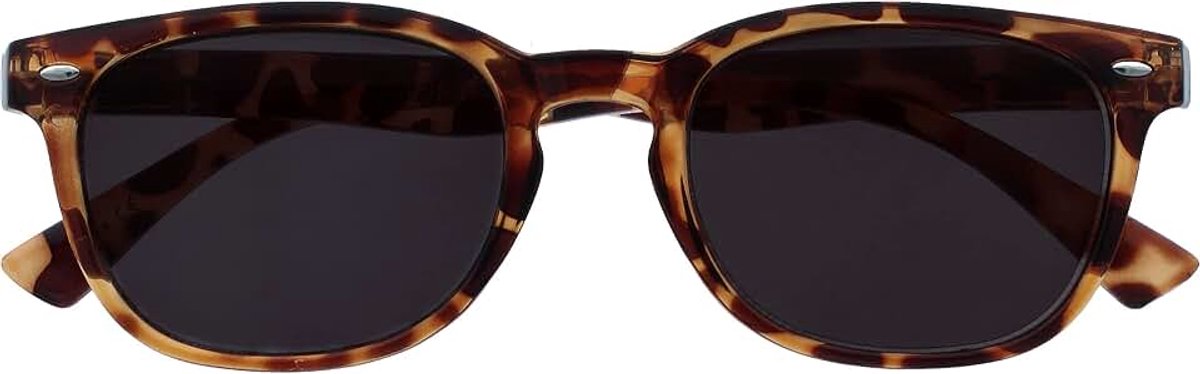 Bruine Schildpad Zon Lezers UV400 Gregory Peck-Stijl Mannen Vrouwen Scharnieren Met Veer S14-2T +3,00