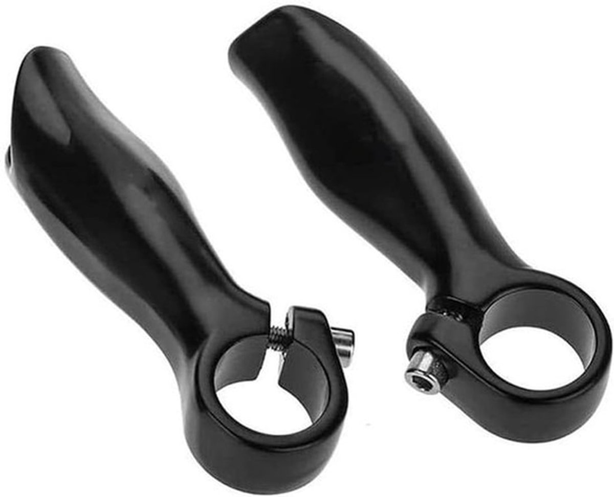 - Fiets Handvat Bar End Grip - Anti-corrosie - Mountain Racefiets - Stuur Bar End Met 22.2mm Fiets Stuur Compatibel - Grijs