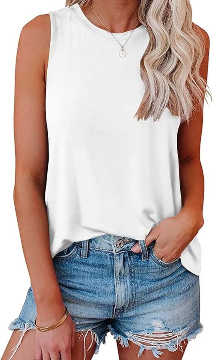 Casual Cami Tanktops Losse Fit Zomer Mouwloos Hemdje Vest T-shirts