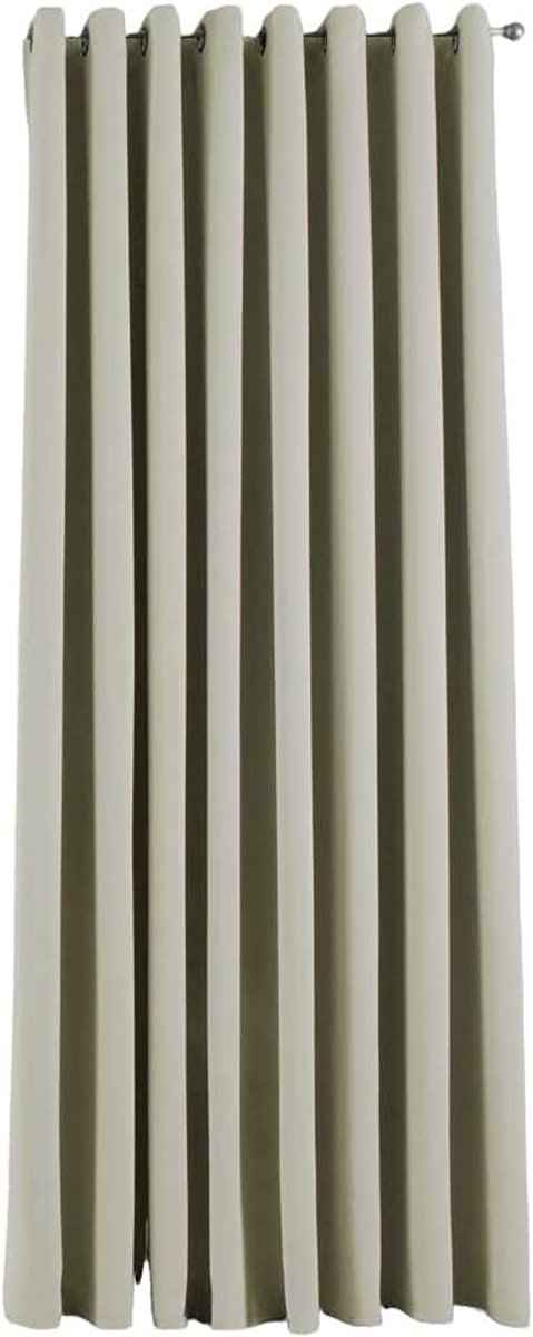Ondoorzichtig "NewYork" beige H x B 245 x 295 cm, 1 stuks thermo-gordijn, verduisteringsgordijn, verduisteringsgordijn, geluidsisolerend, Öko-Tex-standaard, 201920600