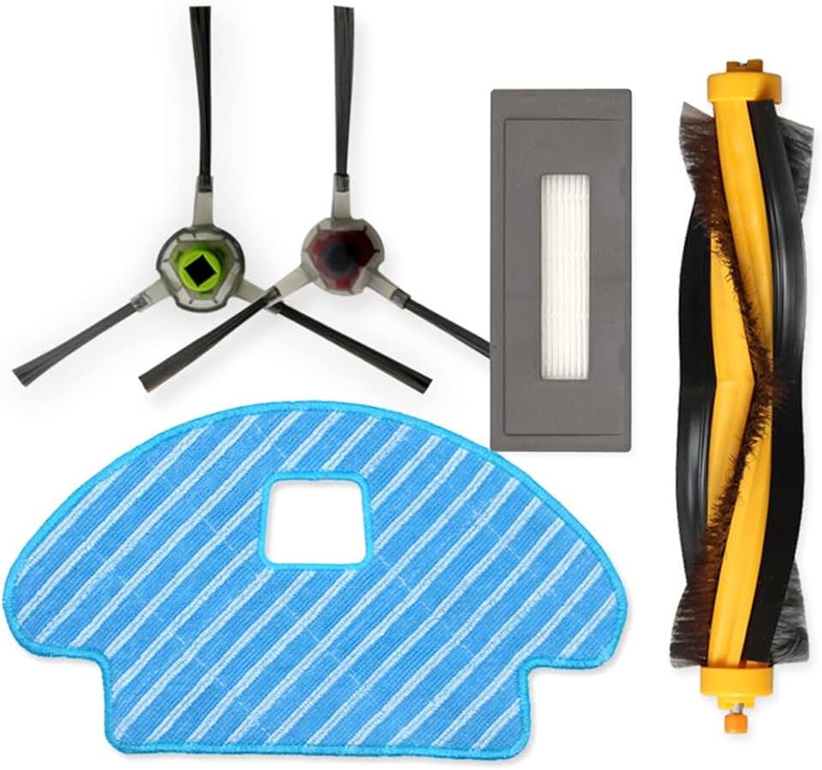 Accessoiresset voor ECOVACS DEEBOT OZMO 930 / ECOVACS DEEBOT DG36, Vervangende onderdelen borstels, filters en dweildoeken voor robotstofzuiger