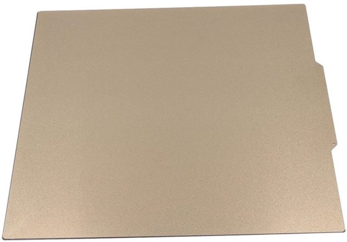 Dailygoods- 3D-printerbouwplaat Dubbelzijdig PEI - Magnetisch Stalen Oppervlak - Sterke Hechting - 430x430 Mm - Temperatuurbestendig tot 200°C - Slijtvast - Bouwplaat