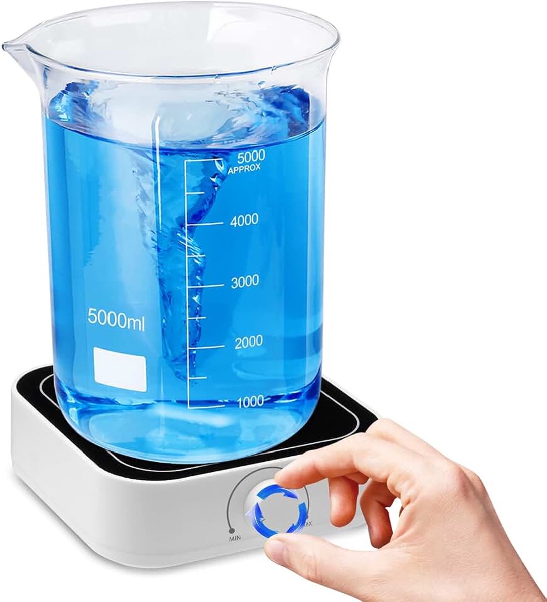 Magnetische Roerder 500-3000rpm 5L Laboratorium Mixer met 1 roervis 145mm 5000ml Magnetic Stirrer