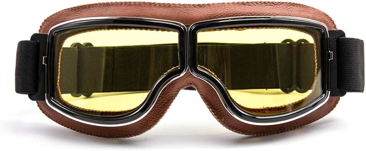 - Retro Piloot Anti-mist Bril - Gele Lens