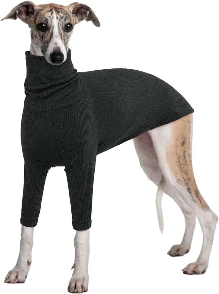 Greyhound Wintertrui, rolkraag, grote hondentrui, Whippet outfit, Italiaanse windhond, jumpsuit voor binnen en buiten, geschikte hondenshirts voor Lurcher Afghaanse windhond, saluki, XXXL