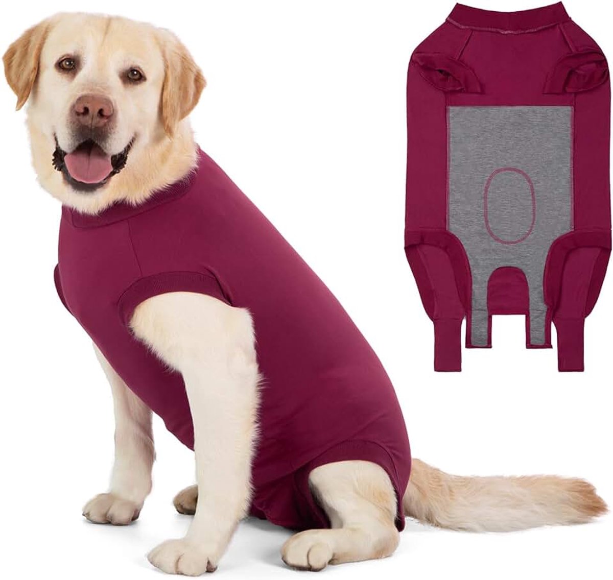 Na op lichaam, hond na castratie, teef, reuen, lekbescherming, hondenbody, operatiebody, anti-lek, medisch lichaam, wondbeschermingspak voor honden, eendelig, medisch huisdiershirt