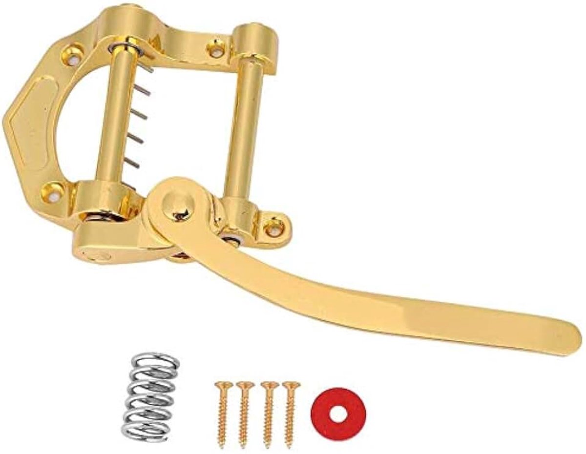 Gitaar Tremolo Unit Vibrato Bridge, Vibrato Tailpiece Tremolo voor Tele, SG, LP, ETC Elektrische Gitaren Goud
