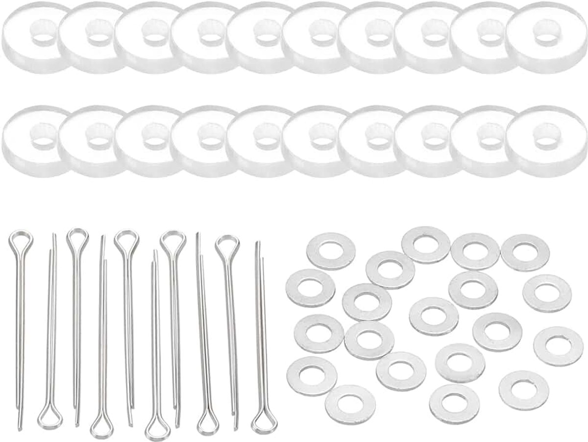 8 mm poppengewrichten, 10 set verwijderbare splitpen gewrichten connector en acryl dienblad voor beer ledematen maken hoofdgewrichten doe-het-zelf ambachten accessoires