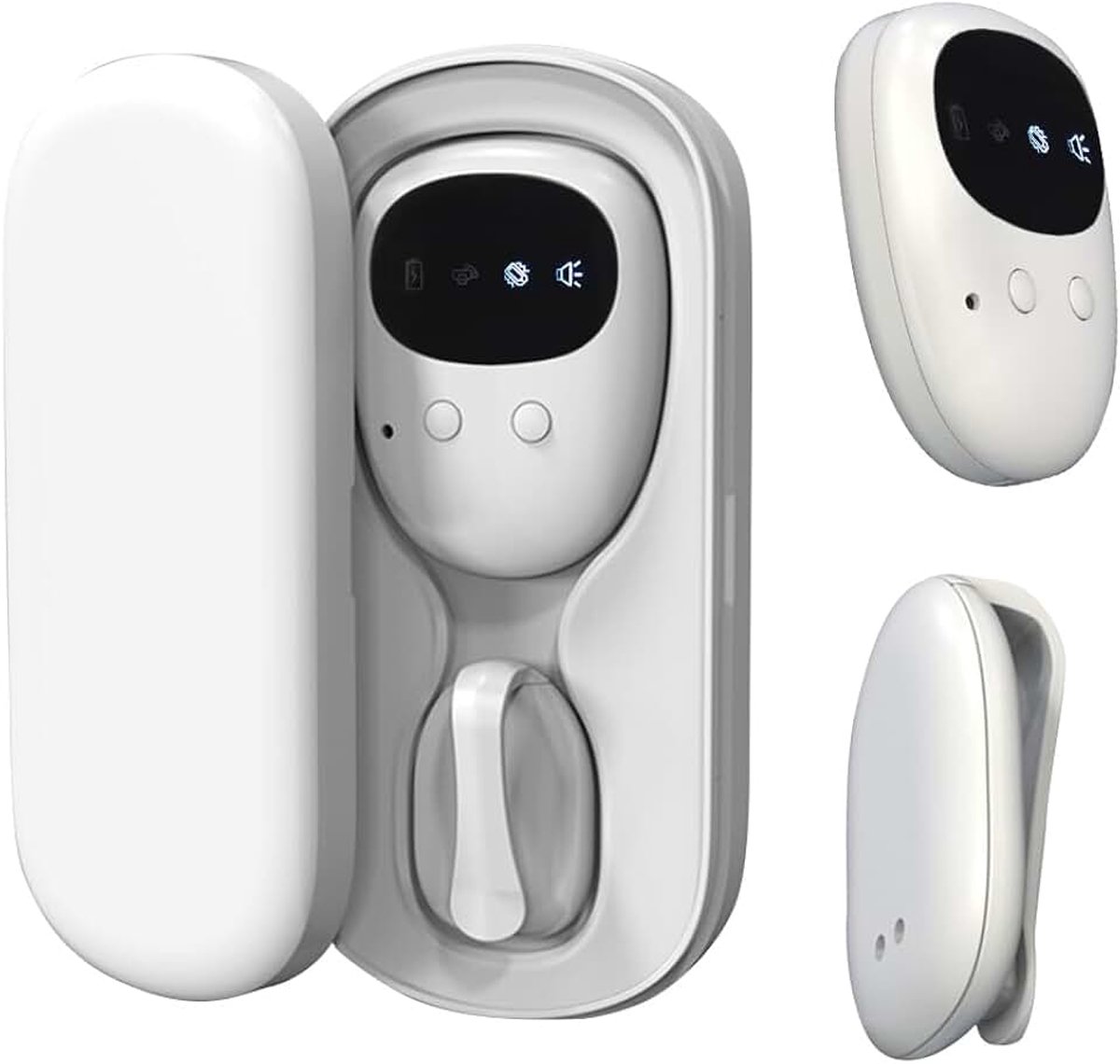 USB-opladen, alarm voor bedplassen voor kinderen, met 3 werkmodi, sensor met ontvanger en zender met clip voor kinderpotje