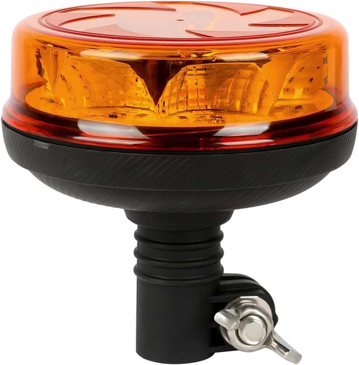 Zwaailicht oranje waarschuwingslicht geel 12V 24V waterdicht 6 modi E-keurmerk voor auto vrachtwagen UTV SUV tractor vorkheftruck golfwagen aanhanger - schroef vast