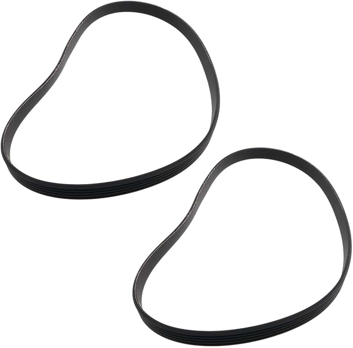 2 stuks 5PJ605 V-geribbelde riem rubberen aandrijfriem vervanging V-riem compatibel met SCHEPPACH HMS 850/1070 trimmers (605 x 12 mm)