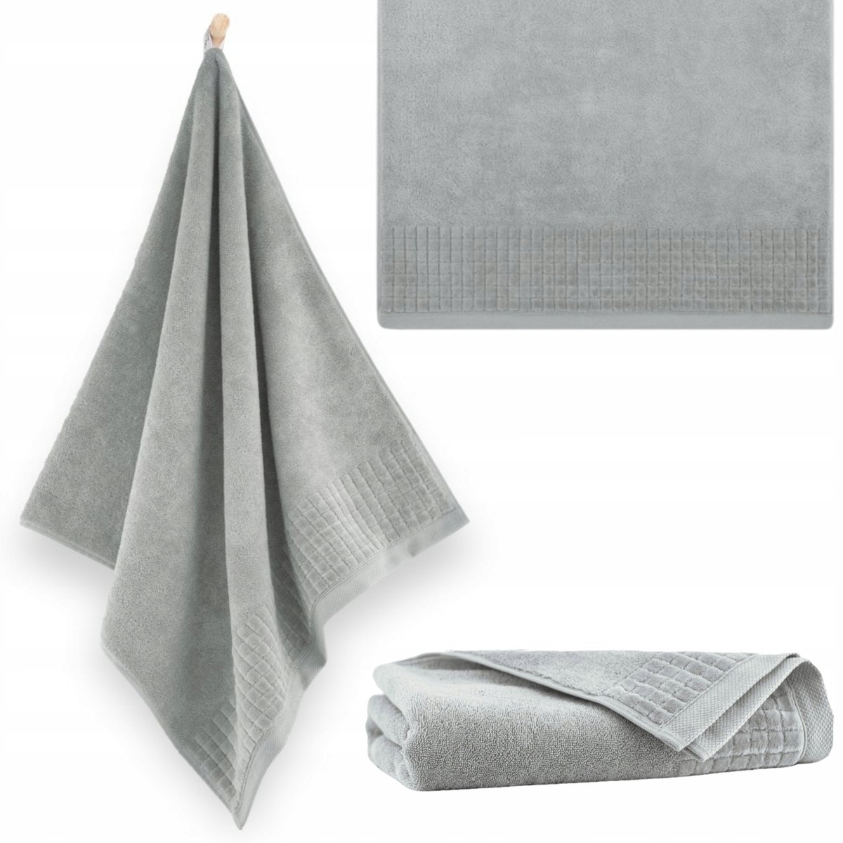 Zwoltex Paulo 3 Handdoek 50x100cm - Licht Grijs, Egyptisch Katoen