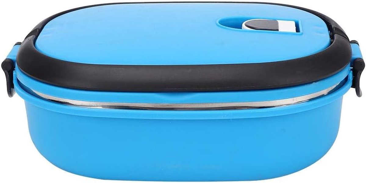 Lunchbox RVS - Voedselcontainer Picknick - Maaltijden Meenemen - Lange Isolatie - 900 ml - Blauw