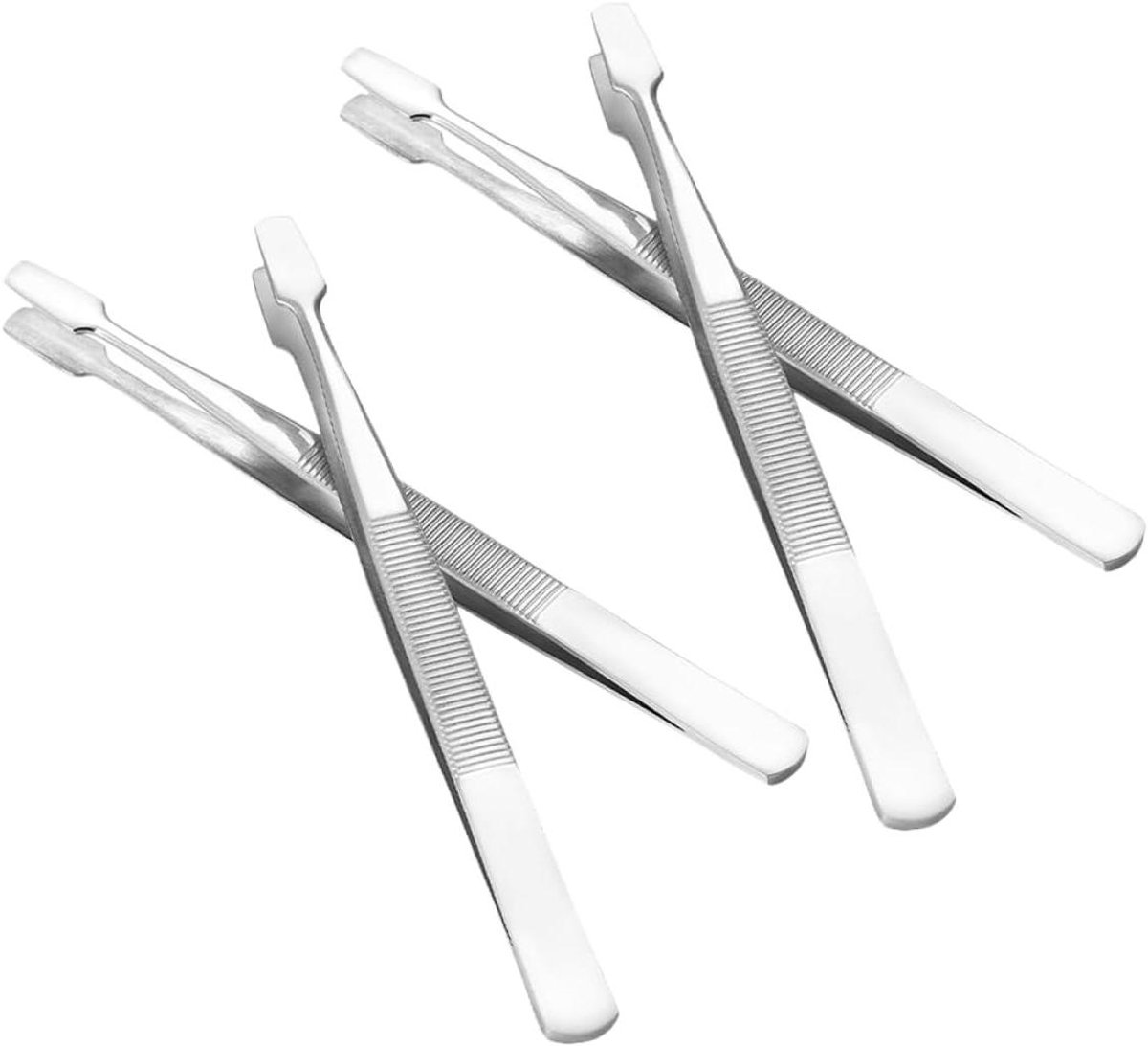 Postzegel Pincet Set - Verzamel Pincetten - Postzegels Hanteren - Precisie Vakmanschap - 4 Delig - Zilver