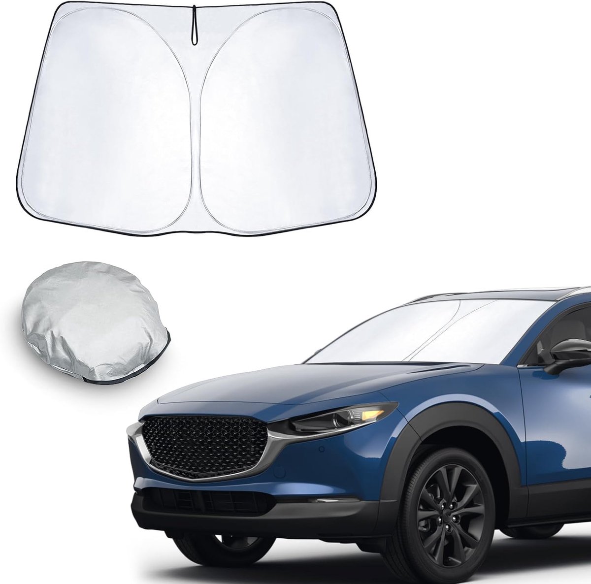Compatibel met Mazda CX-30 CX30 2019-2024 2025 Zonnescherm Afdekkingen voorruit Zonneklep De voorste geluidswand Windscherm Auto zonnescherm Accessoires