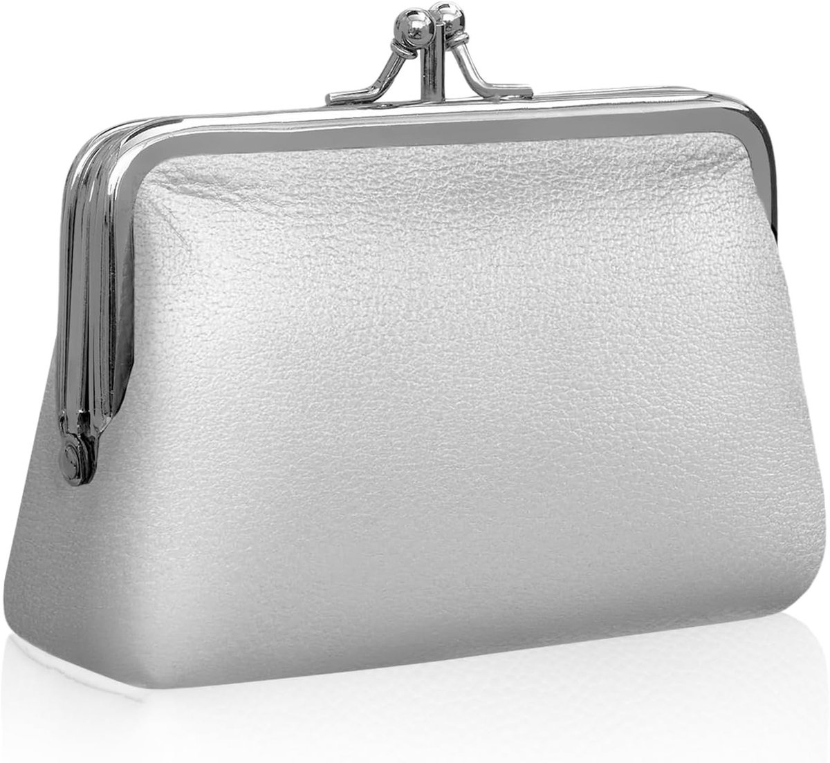 Vintage Muntentas voor Vrouwen met Kussluiting, Ideaal voor Munten, Sleutels en Pasjes, Compact en Stijlvol Design
