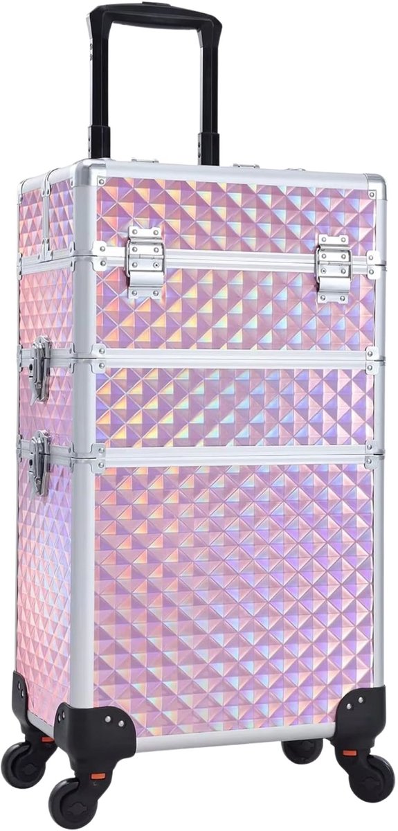 Make-up Trolley Zanvi - 3-in-1 Afneembaar - Groot - Met Wielen & Slot