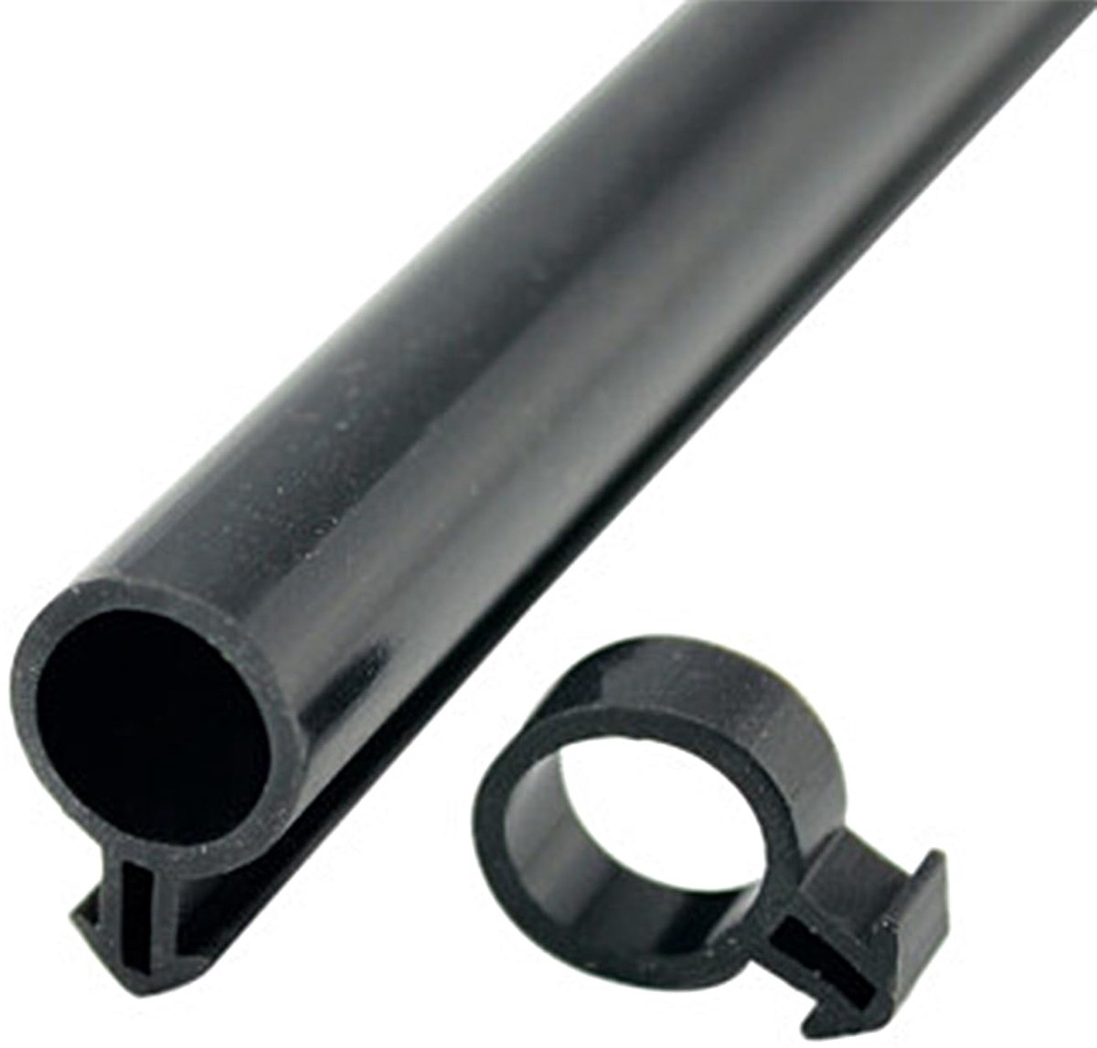SnelShoppen - 10 meter raamafdichting O-profiel, balkonafdichting, dichtband, dakraam, tochtstrip raamafdichting, kunststof afdichting, zwart-8 mm