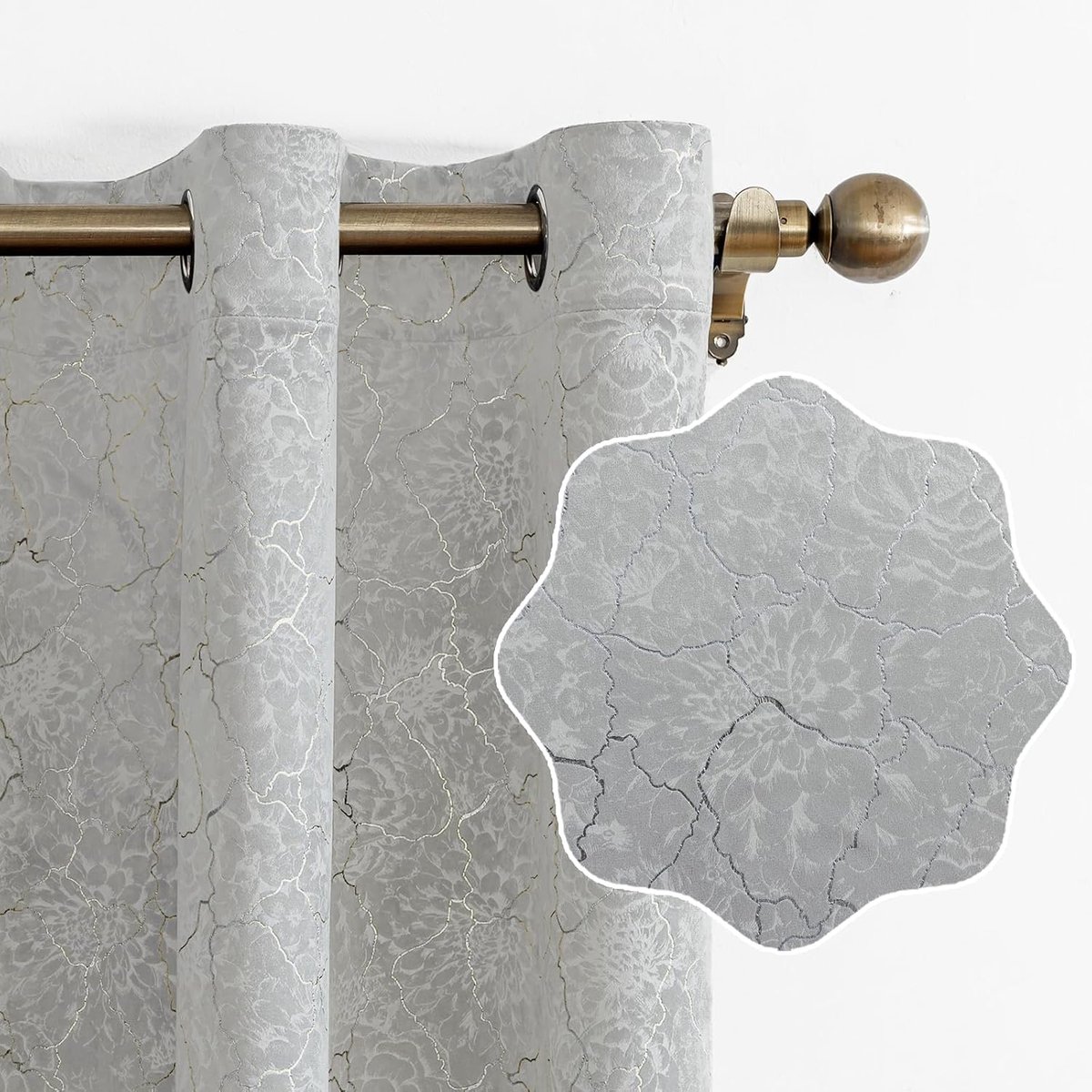 Set Van 2 Thermische Verduisterende Gordijnen, 140x245cm, Fluweel Warmte-Isolerende Gordijnen, Geschikt Voor Woonkamer Slaapkamer, Modern Design Met Oogjes, Beige
