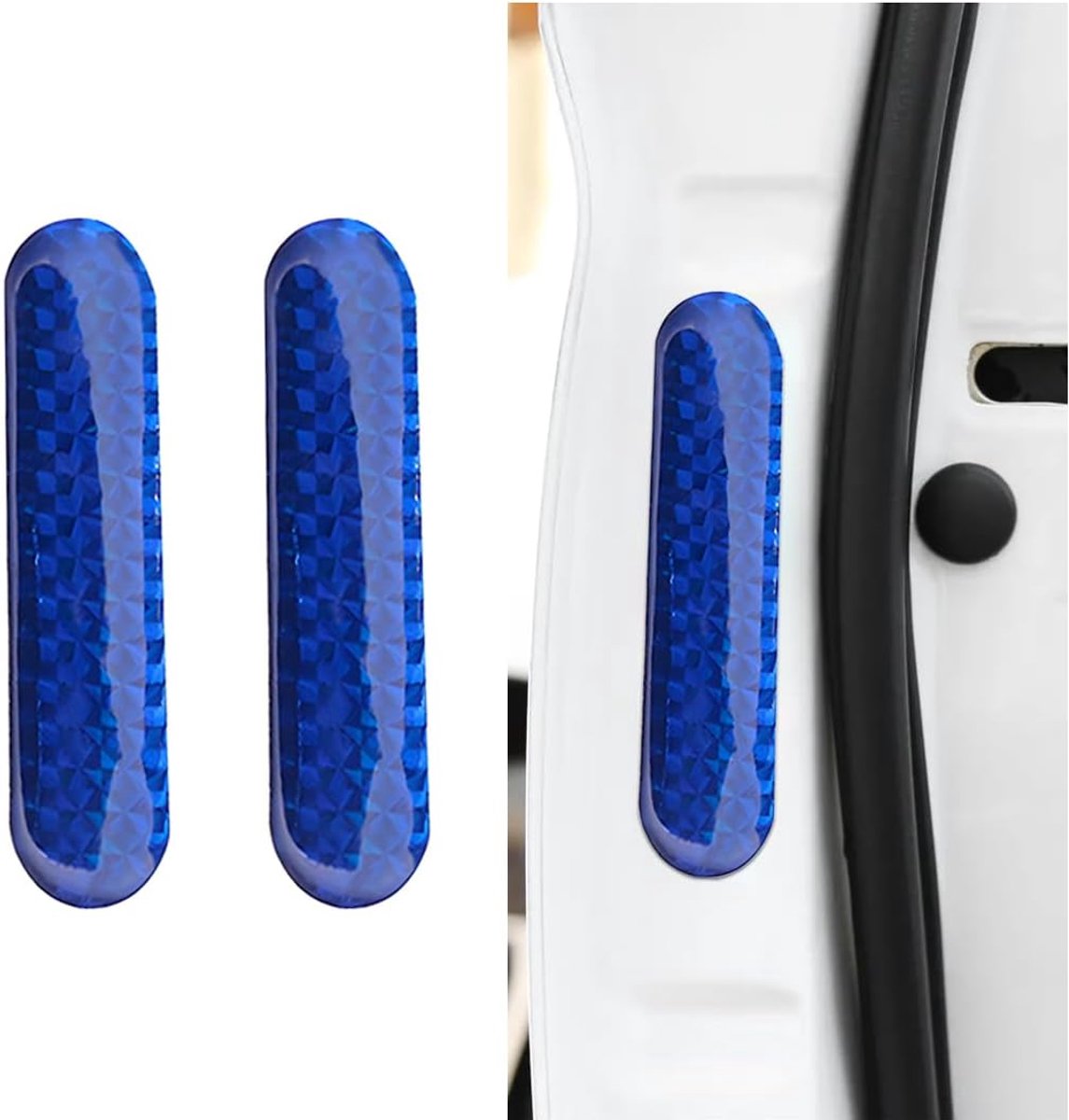 2 stuks waarschuwingsstickers, zelfklevende reflectorstickers, anti-botsingen, reflecterende stickers, waterafstotend, veiligheidsreflectorstickers, auto, universele bescherming, accessoires