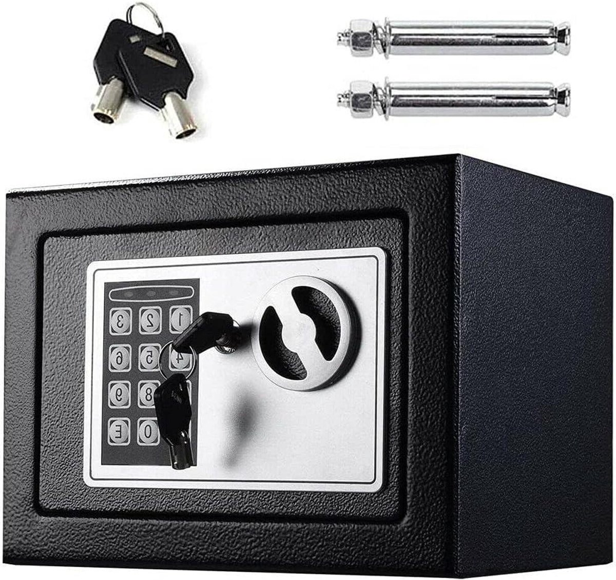 Geldkluis - Veiligheidsbox - Waardevolle Spullen - Dubbel Digitaal Slot - 4.6 Liter - Zwart