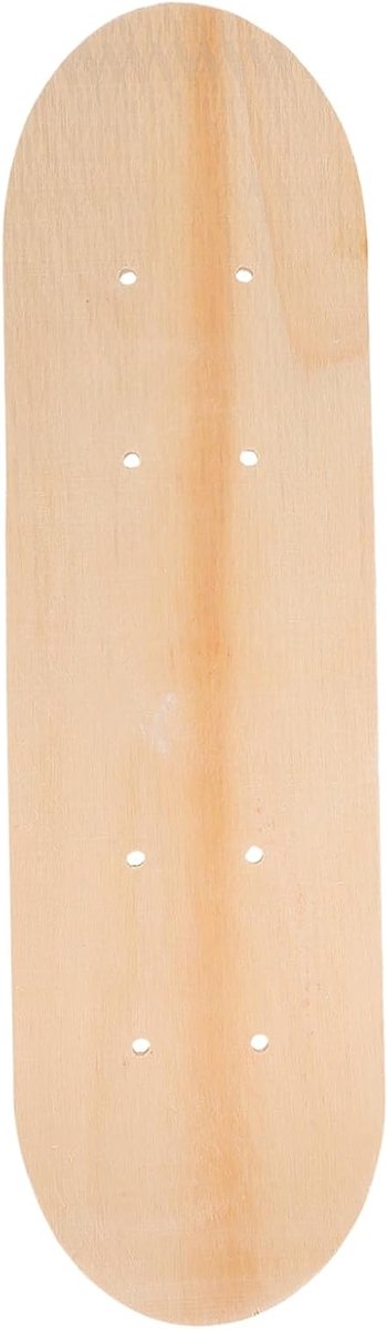 Skateboard Deck Houten Plank DIY Kunst 7 Lagen Esdoorn 43×13 cm Natuurlijk