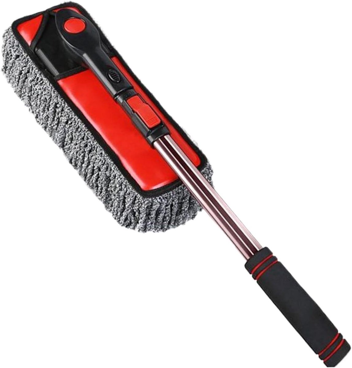 Auto Wasborstel - Ruitenreiniger Schrobmop - Voertuig Reinigen - 360 Graden Draaibare Kop - 80-105 cm - Meerkleurig