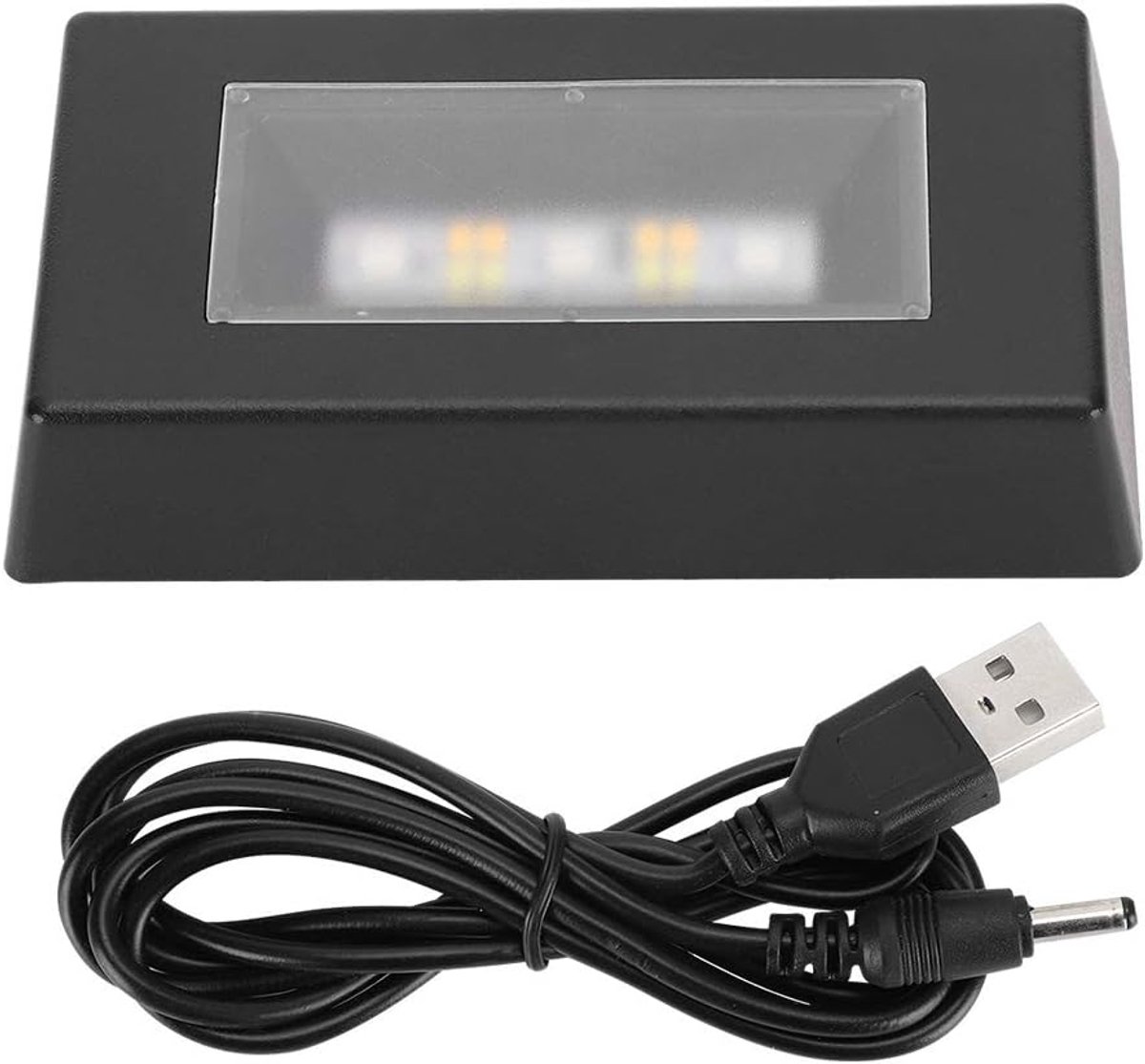 Displaystandaard, LED-verlichte Displayplaat Kleurrijke Showstandaard Voetstuk 7 Verlichtingsmodi Displaybasis met USB-kabel voor Bruiloft Thuiskantoor Sieraden Kristallen Standbeelden