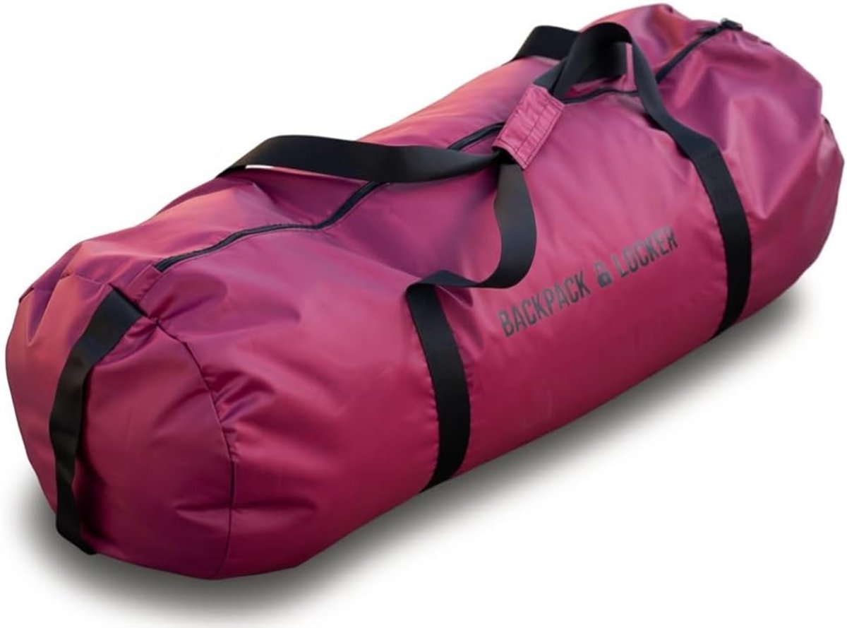 SnelShoppen - Backpack Cover voor Vliegtuigen, Grote Schoudertas, Diefstalbeveiliging, Waterdicht, Bordeaux, Voor Reizen, Treinstations, Hostels
