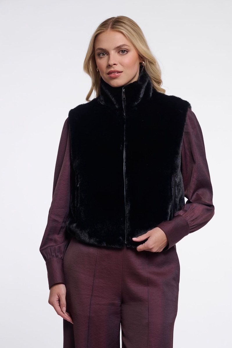 Rino & Pelle Jassen - Nikki short waistcoat - Zwart