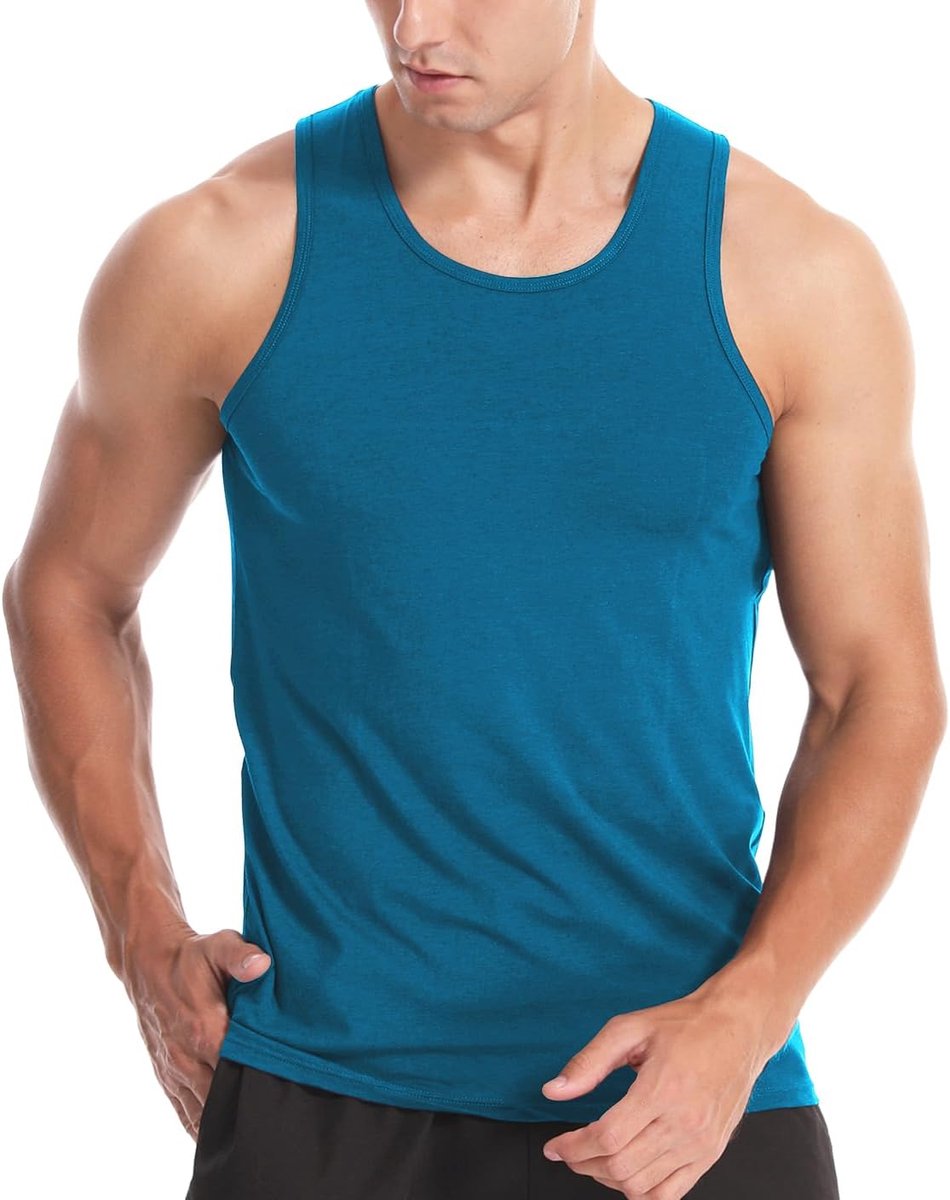 katoenen tanktop, gym, spieropbouw, fitness