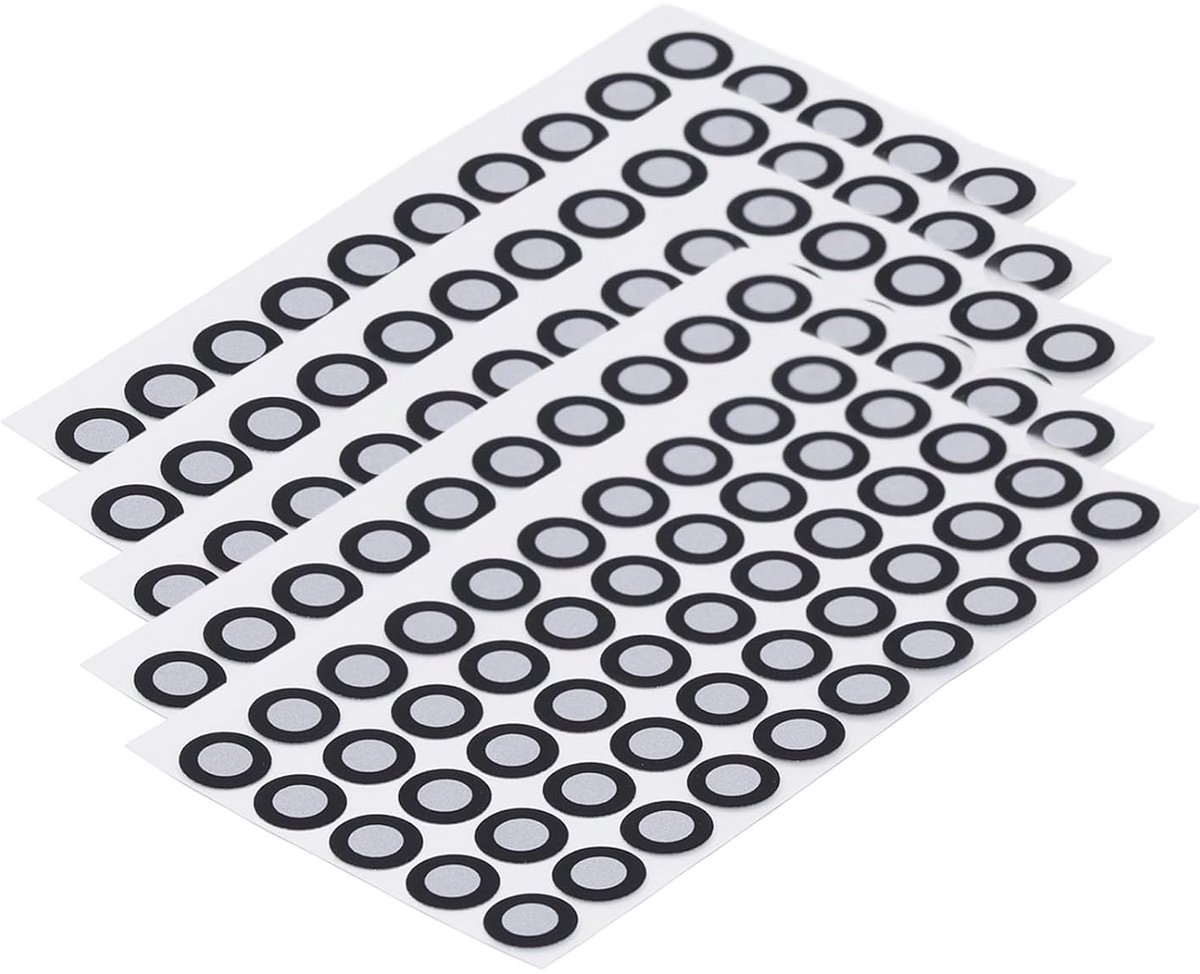 3D Scanning Tracking Markers Dots, 15 Vel X 50 Stuks 6,0 Mm 3D Scanning Marker voor 3D Scanner, Diffuse Reflectie 3D PositioneringTarget Stickers, 3D Reflectie Marker Dot Sticker