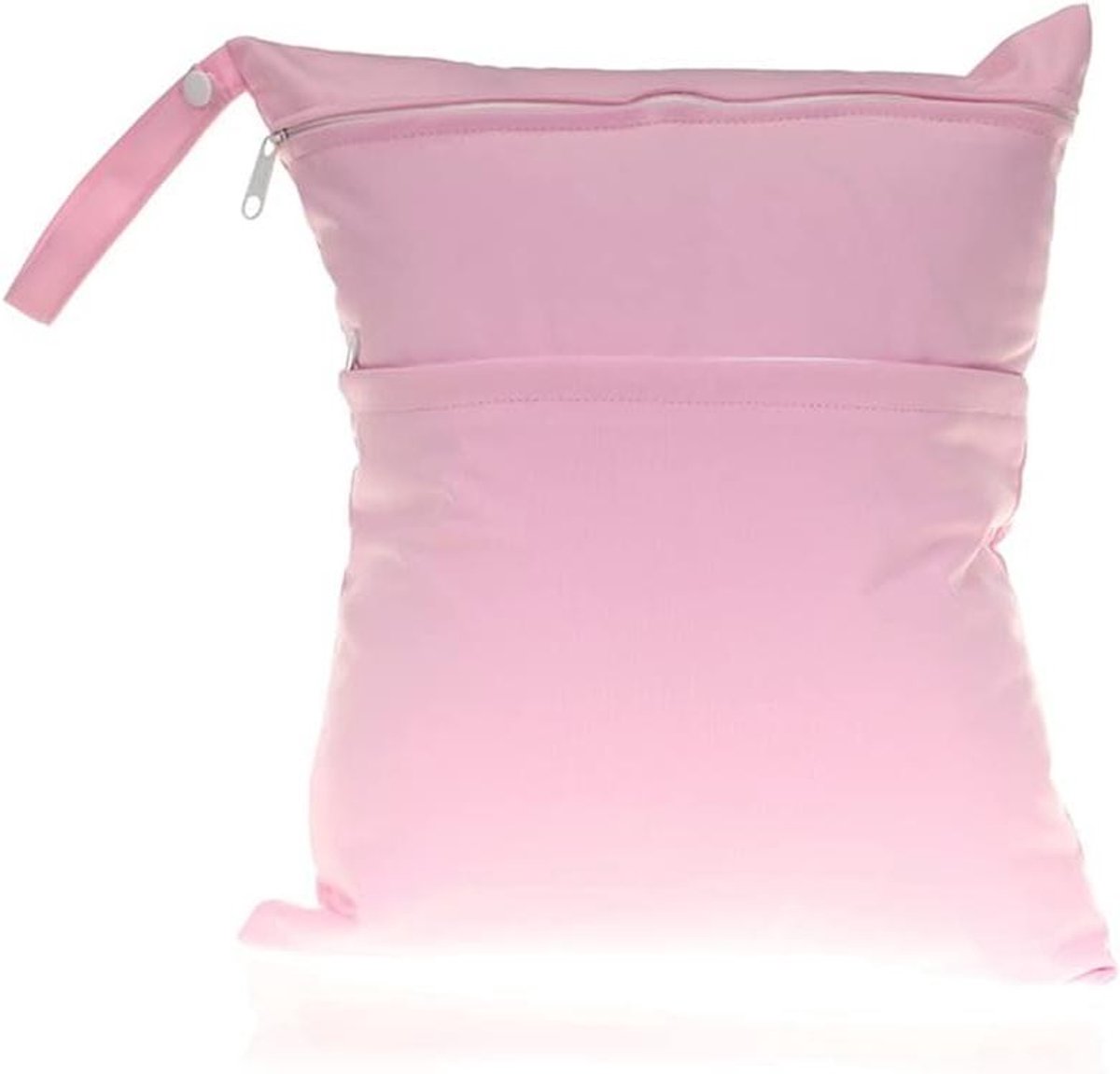 Babytas Luiertas - Natte Tas Organizer - Baby Onderweg - Dubbele Ritssluiting - 30 x 36 cm - Roze