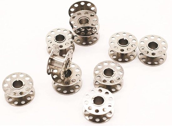 20 stuks spoel naaimachine leeg, spoelen metalen garenspoel — afbeelding 4