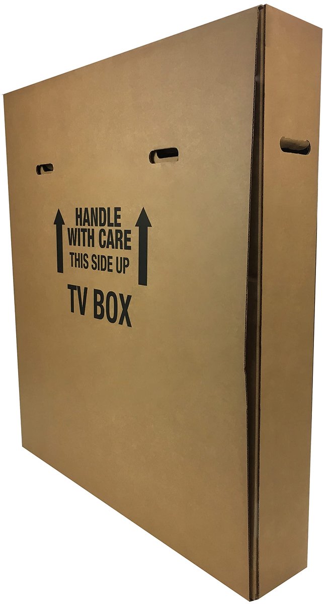 SnelShoppen - uBoxes TV-verhuisdoos voor veilige tv-verhuizing - Verhuisdozen tv - Verhuisdoos tv - TV verhuisdoos - Verhuisdozen voor televisie - 1 p