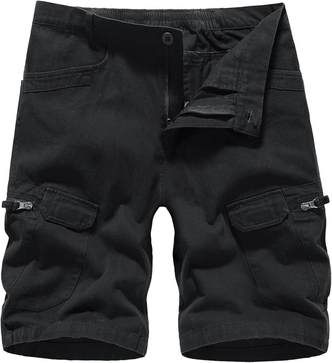 Shorts Casual katoenen combatshort met meerdere zakken