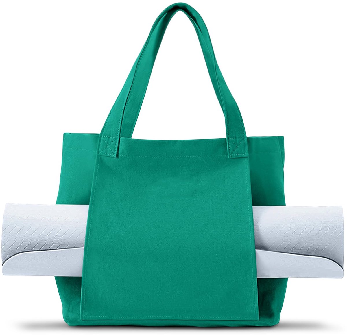 Yoga Tas voor Vrouwen, Sporttas met Nat Compartment, Flessenhouder en Volledige Rits voor Yogamatten en Accessoires, Ideaal voor Fitness en Reizen
