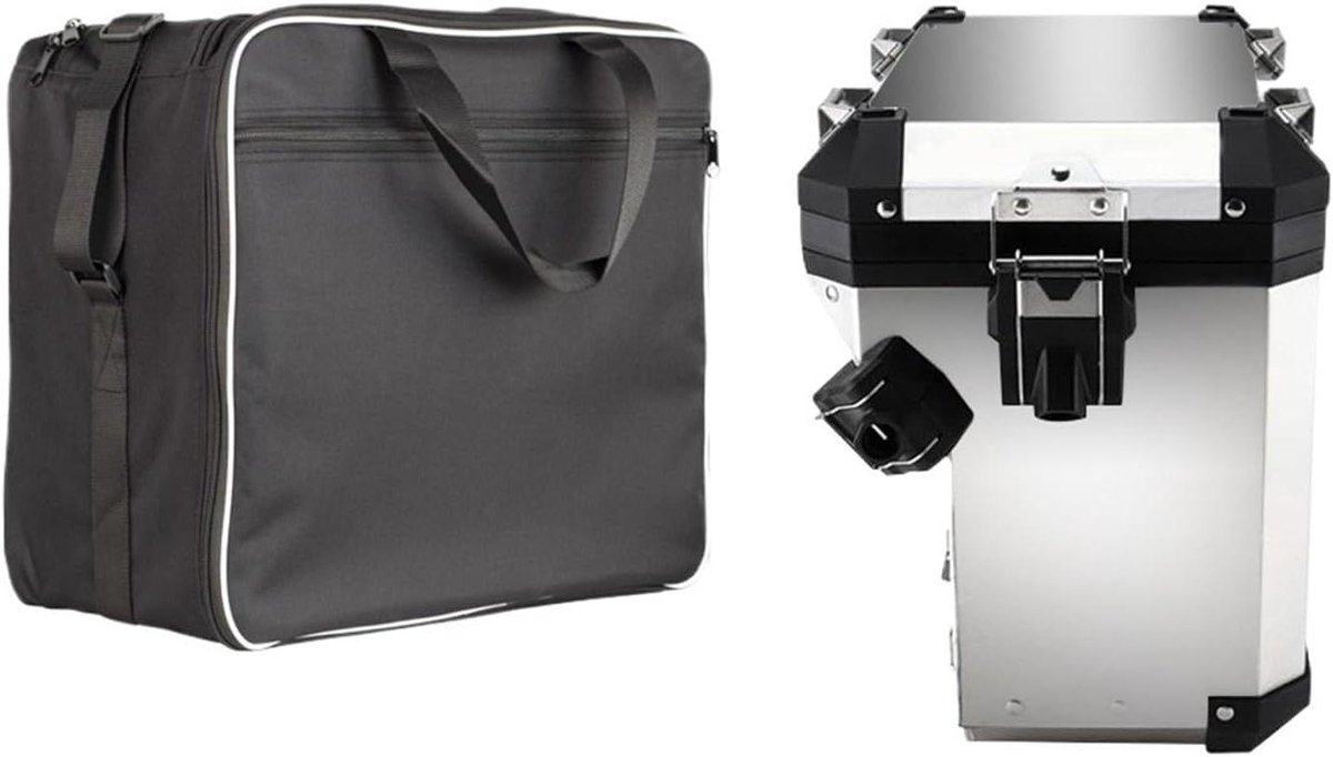 Motorfiets Achterbank Tas - Zadeltas Bagage - Reizen Opslag - Waterdicht Materiaal - 36L Capaciteit - Zwart