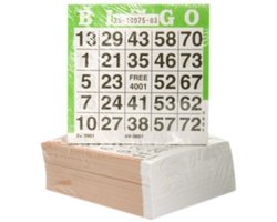 Bingokaarten 500 Vellen – Eenkleurig Voor Eenmalig Gebruik – Bingo Accessoire voor Spelavonden & Evenementen – Engelhart